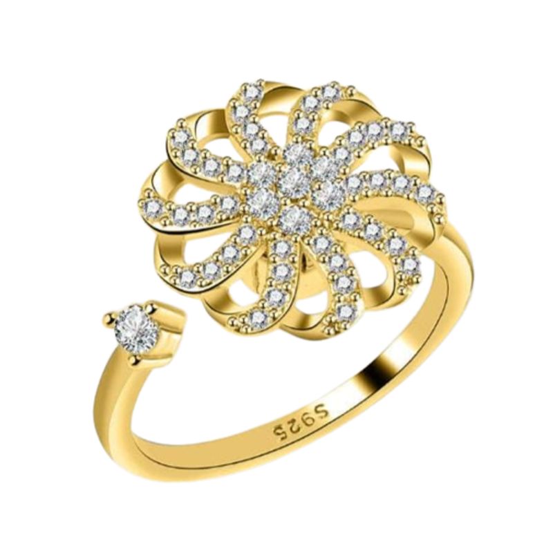 GENERICO - Anillos Modelo Corona Redimensionable y Giratorio