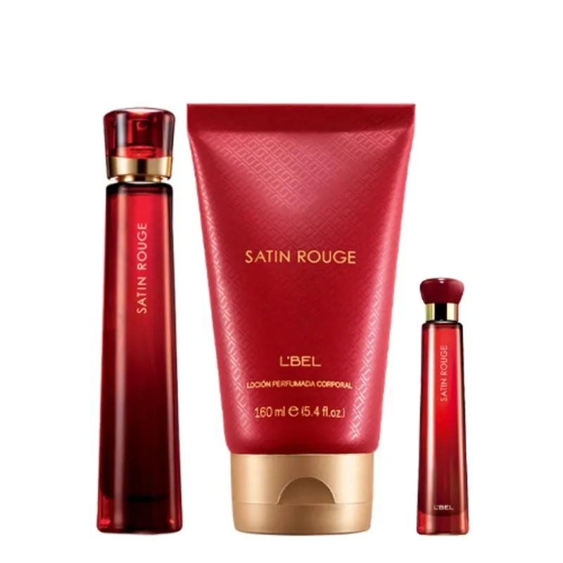 LBEL - Satin Rouge Perfume de Mujer con Mini e Hidratante