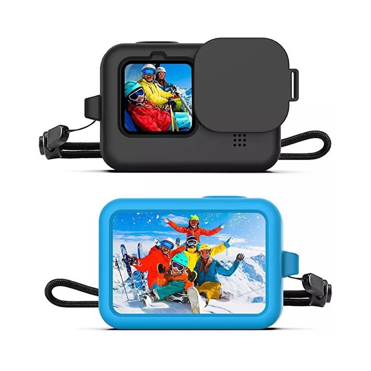 GENERICO - KIT PROTECCION GOPRO HERO11 10 9 SILICON + VIDRIO SHOOT