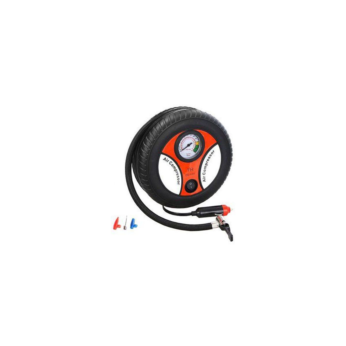 GENERICO - Mini inflador portátil de llantas auto pelota compresor aire