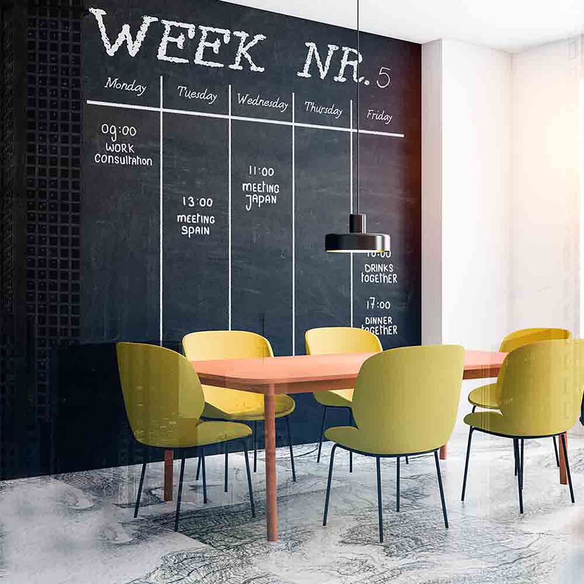 MAGPAINT - Pintura pizarra para tiza Negro 05L 1 Caja de Blackboard Chalks