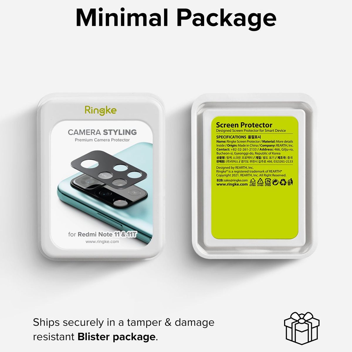 RINGKE - Protector Lente Xiaomi Poco M4 Pro 5G / Note 11T 5G / Note 11 (Metal)