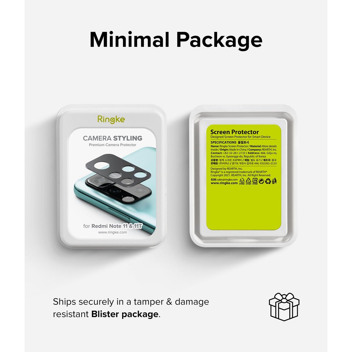 RINGKE - Protector Lente Xiaomi Poco M4 Pro 5G / Note 11T 5G / Note 11 (Metal)