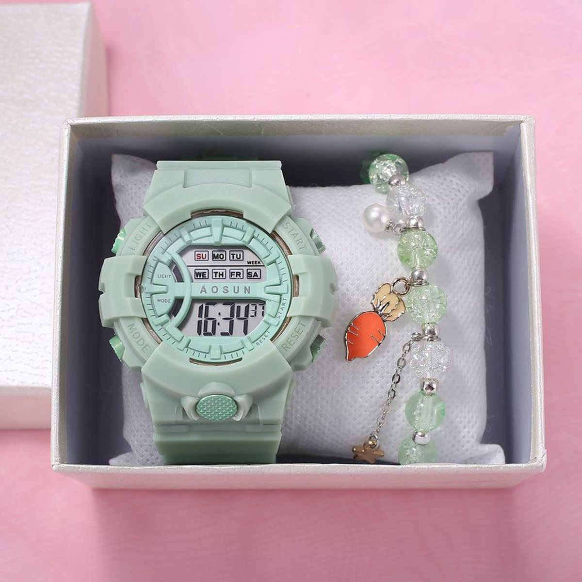 PUREPOWER - Conjunto de reloj joyas de regalo para niñas set de joyas infantil