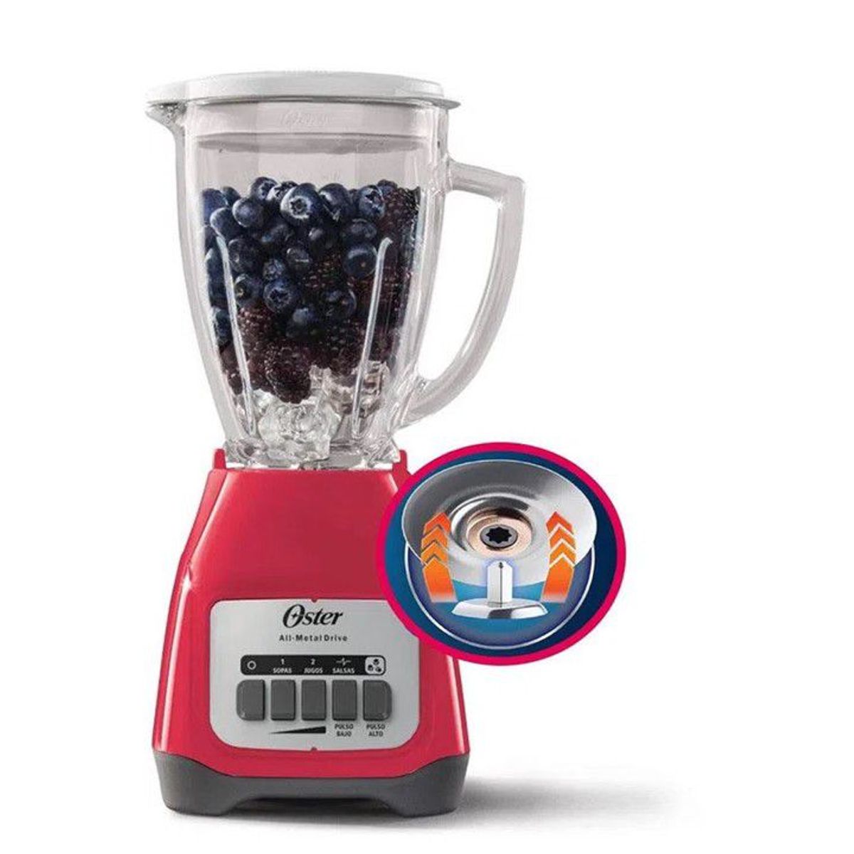 OSTER - Licuadora OSTER 15L BLSTKAG-RPB-053 Rojo