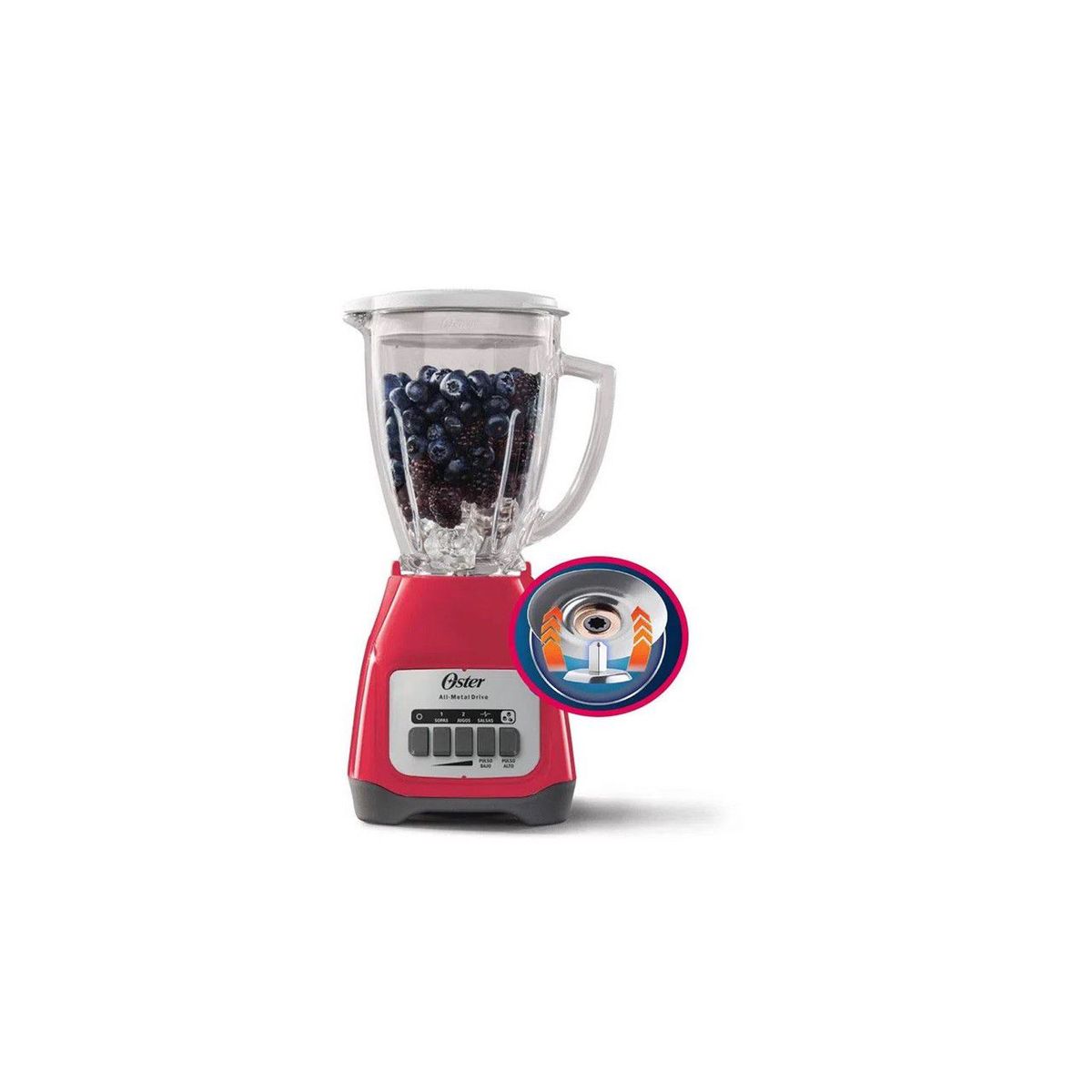 OSTER - Licuadora OSTER 15L BLSTKAG-RPB-053 Rojo