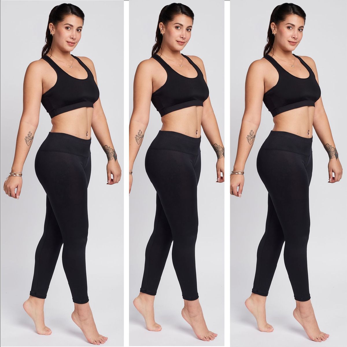 SOLO LEGGINGS - 3 Pack Leggings Soft Basicas - Más Suaves y Comodas - Negra