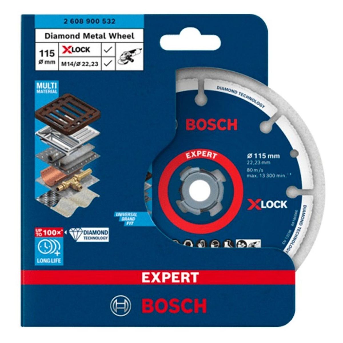 BOSCH - Disco Diamantado X-LOCK para Metal 4 1/2 Bosch