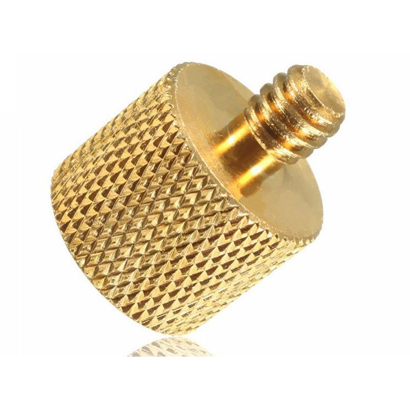 GENERICO - Tornillo Adaptador para Trípode 1 / 4 M 3 / 8H dorado