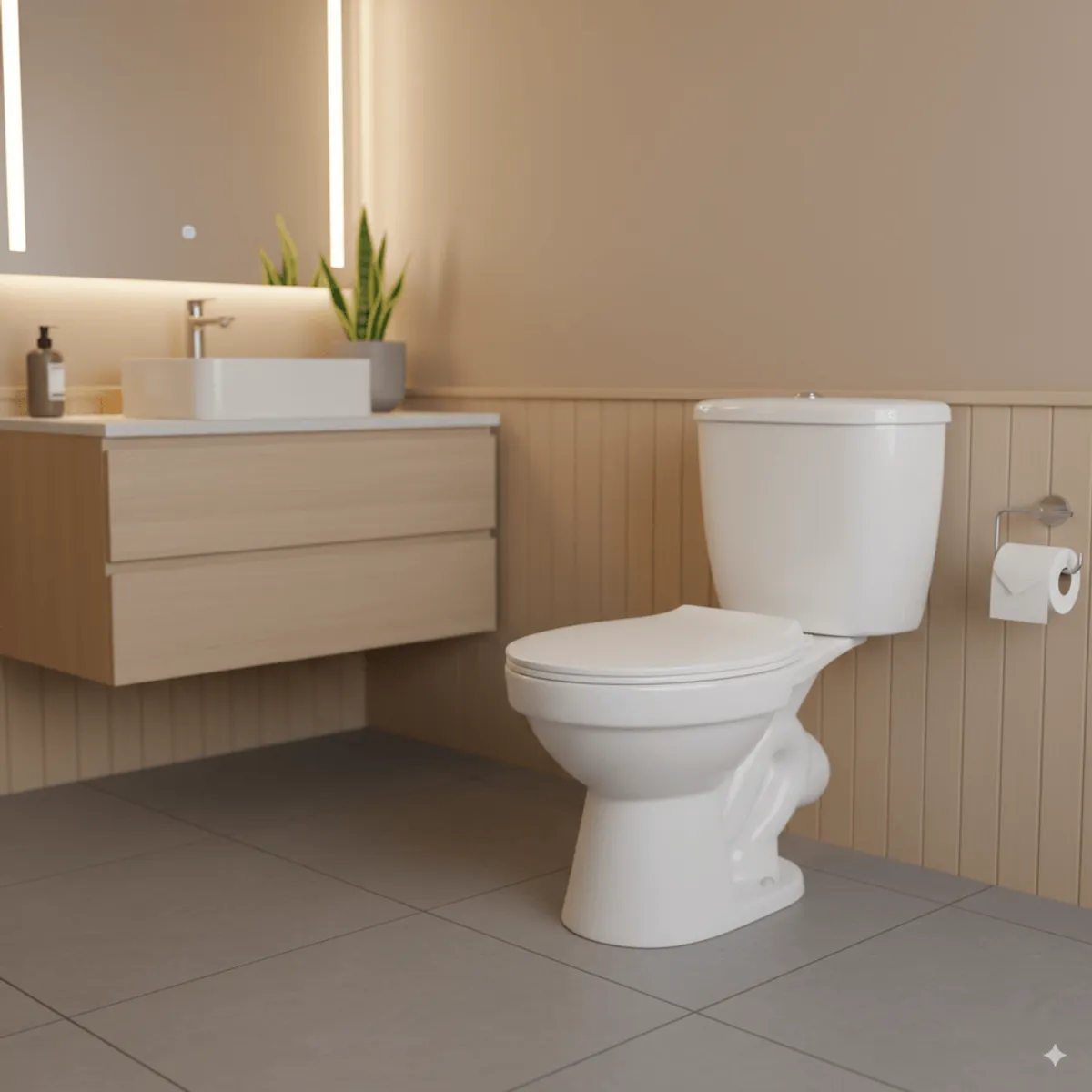 VAINSA - Inodoro taza tanque asiento Cancún Blanco Italgrif