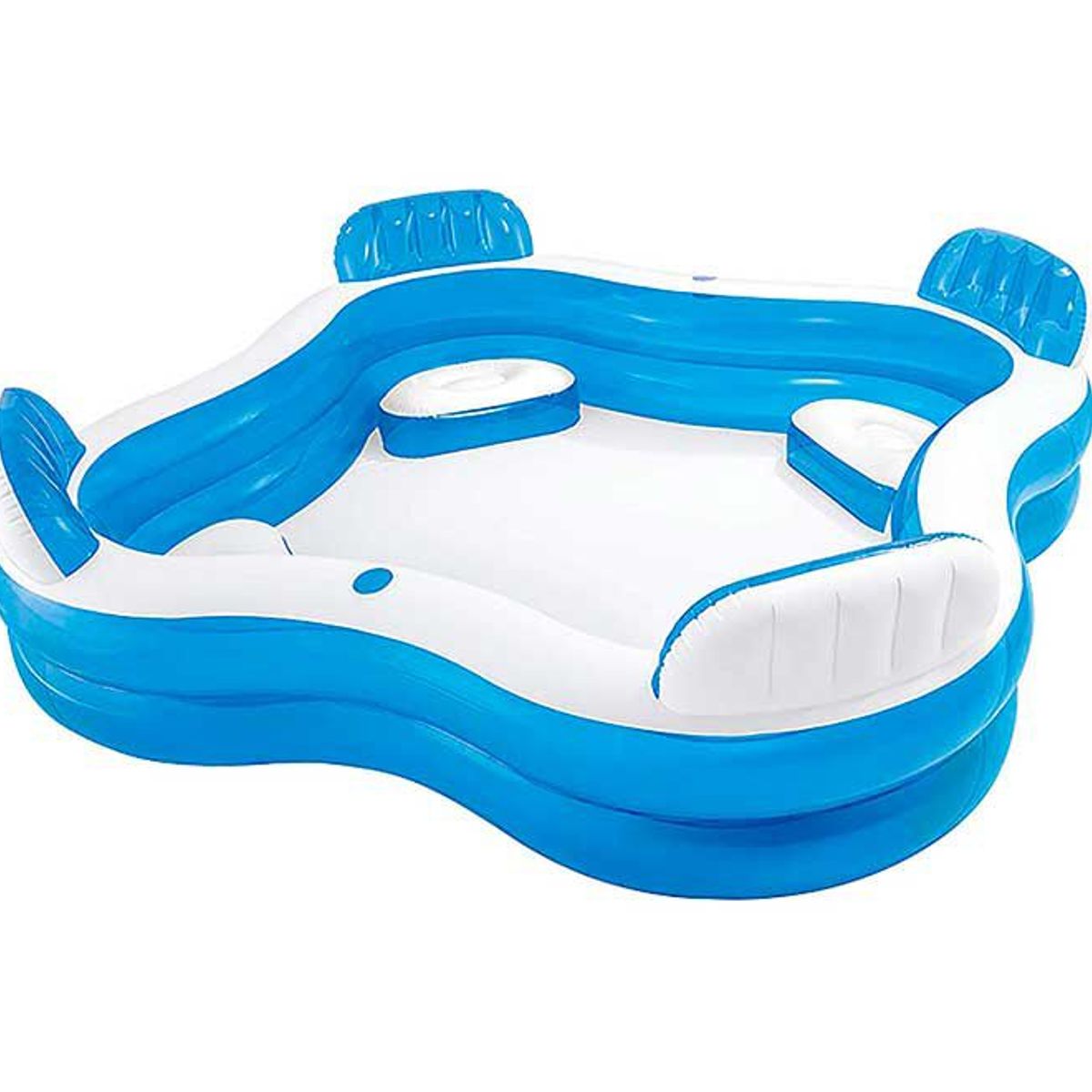 BESTWAY - Intex - Piscina familiar inflable con asientos 229x229x66 cm