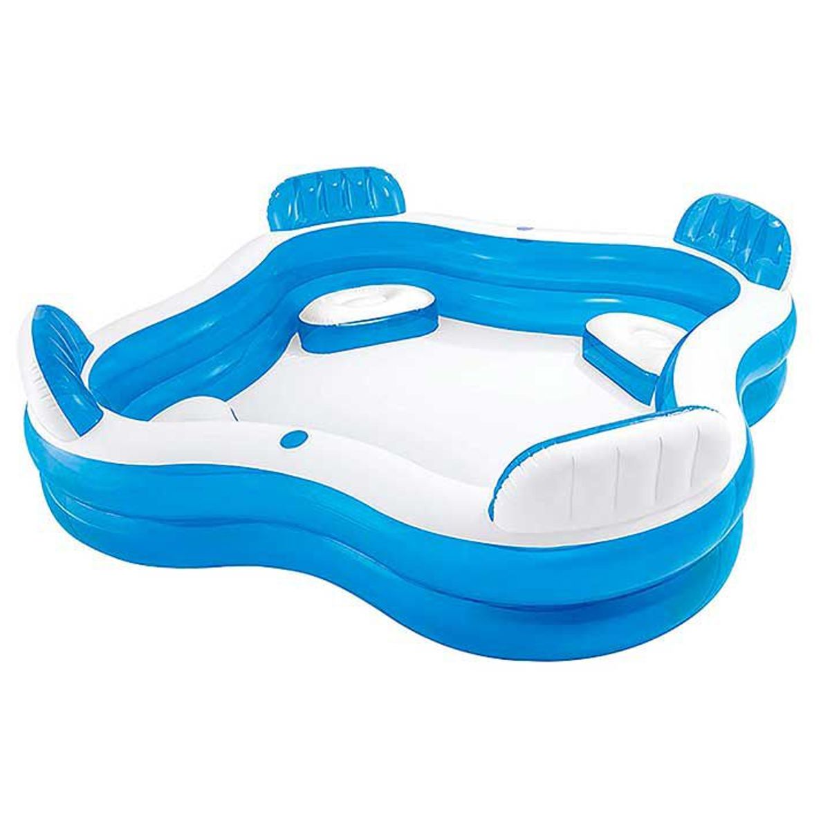 BESTWAY - Intex - Piscina familiar inflable con asientos 229x229x66 cm