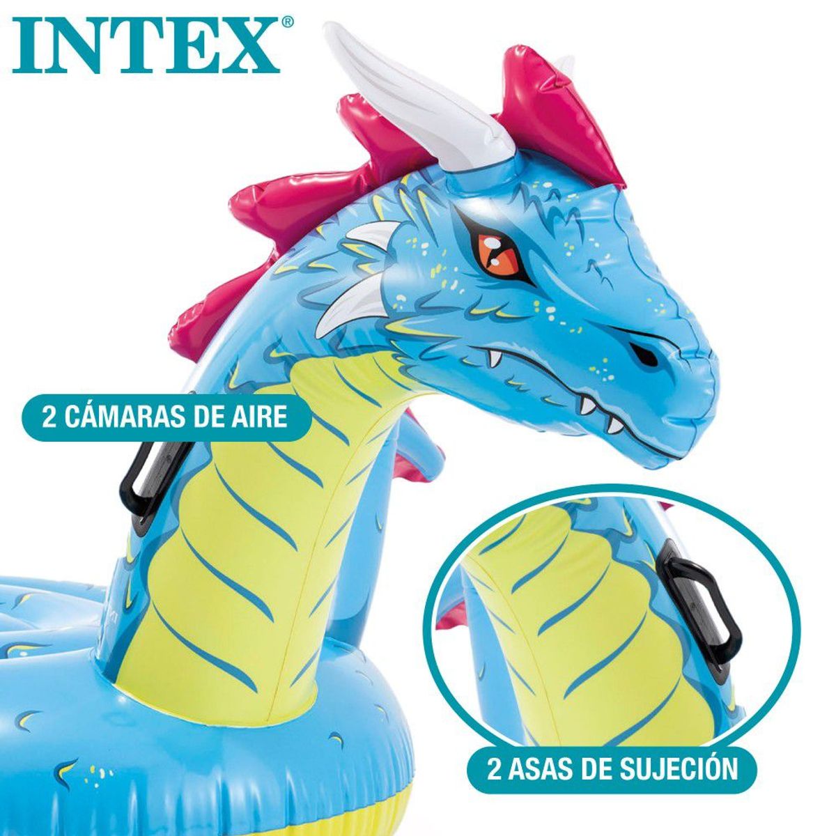 Intex - Colchoneta inflable infantil INTEX dragón
