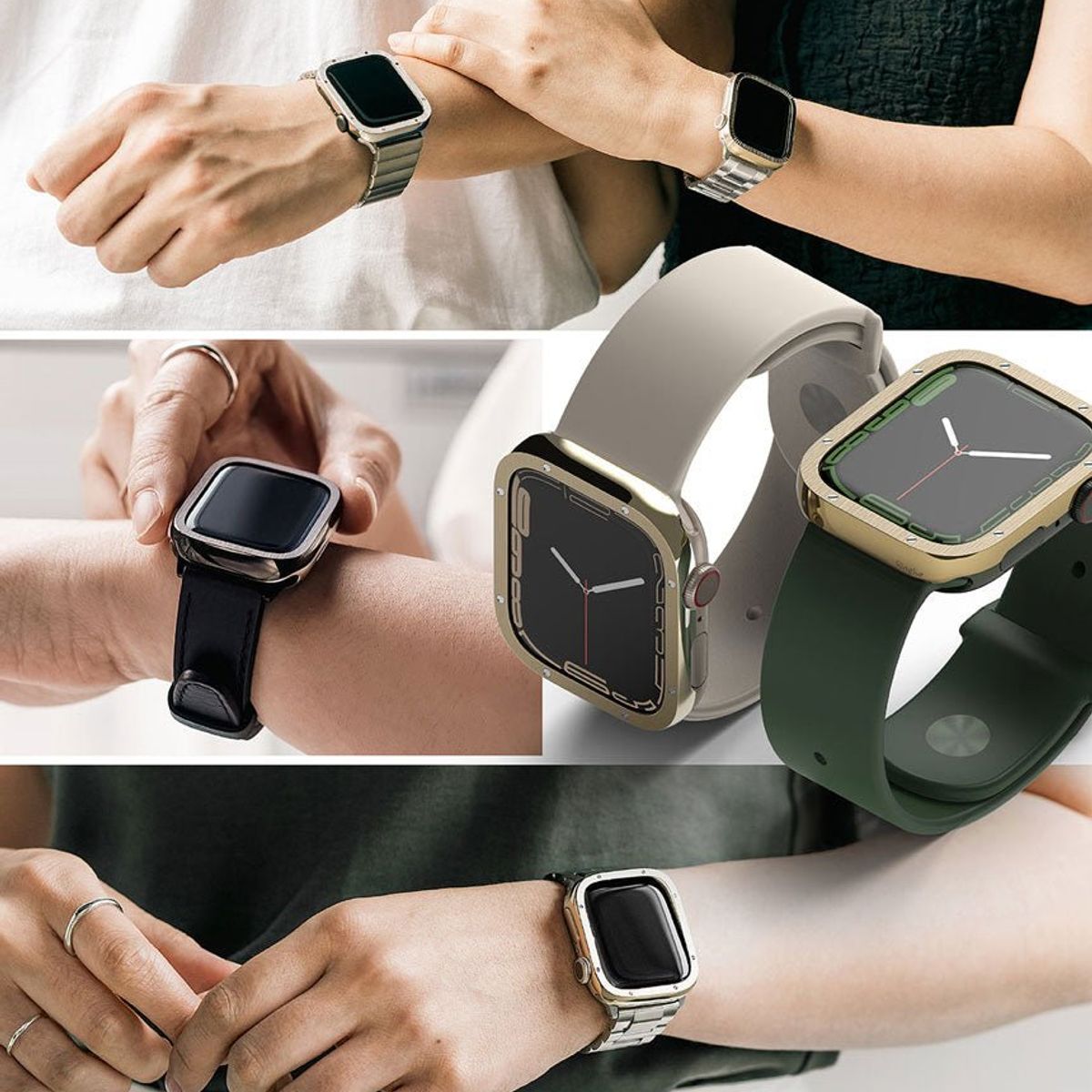 RINGKE - Case Acero Apple Watch 45mm CartPremium - Ringke Bezel Importado USA