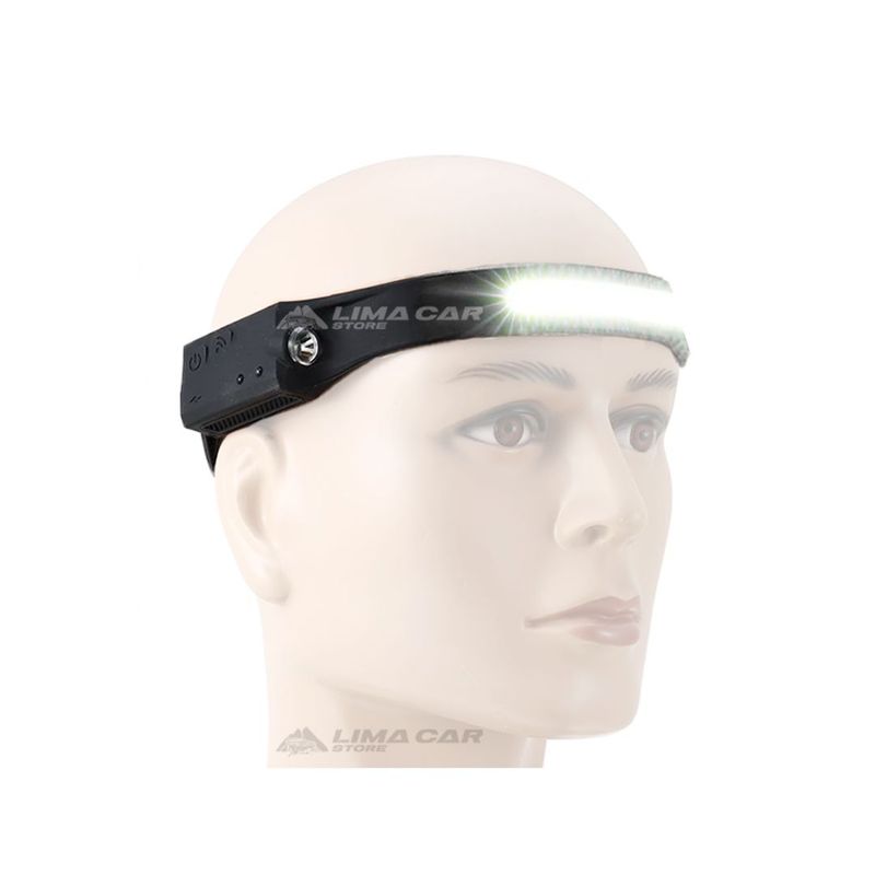 CAFINI - Linterna de Cabeza con Sensor LED Recargable CAFINI minera camping
