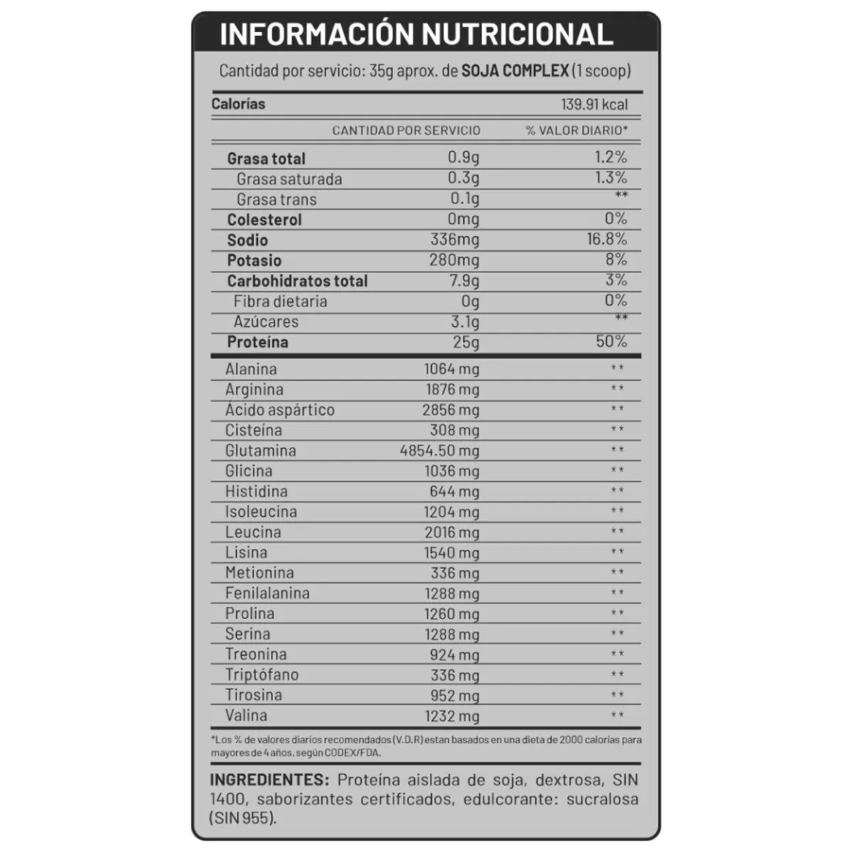 UNIVERSE NUTRITION - Proteína Vegana Un Sabor Vainilla 1.5 Kg + Regalos