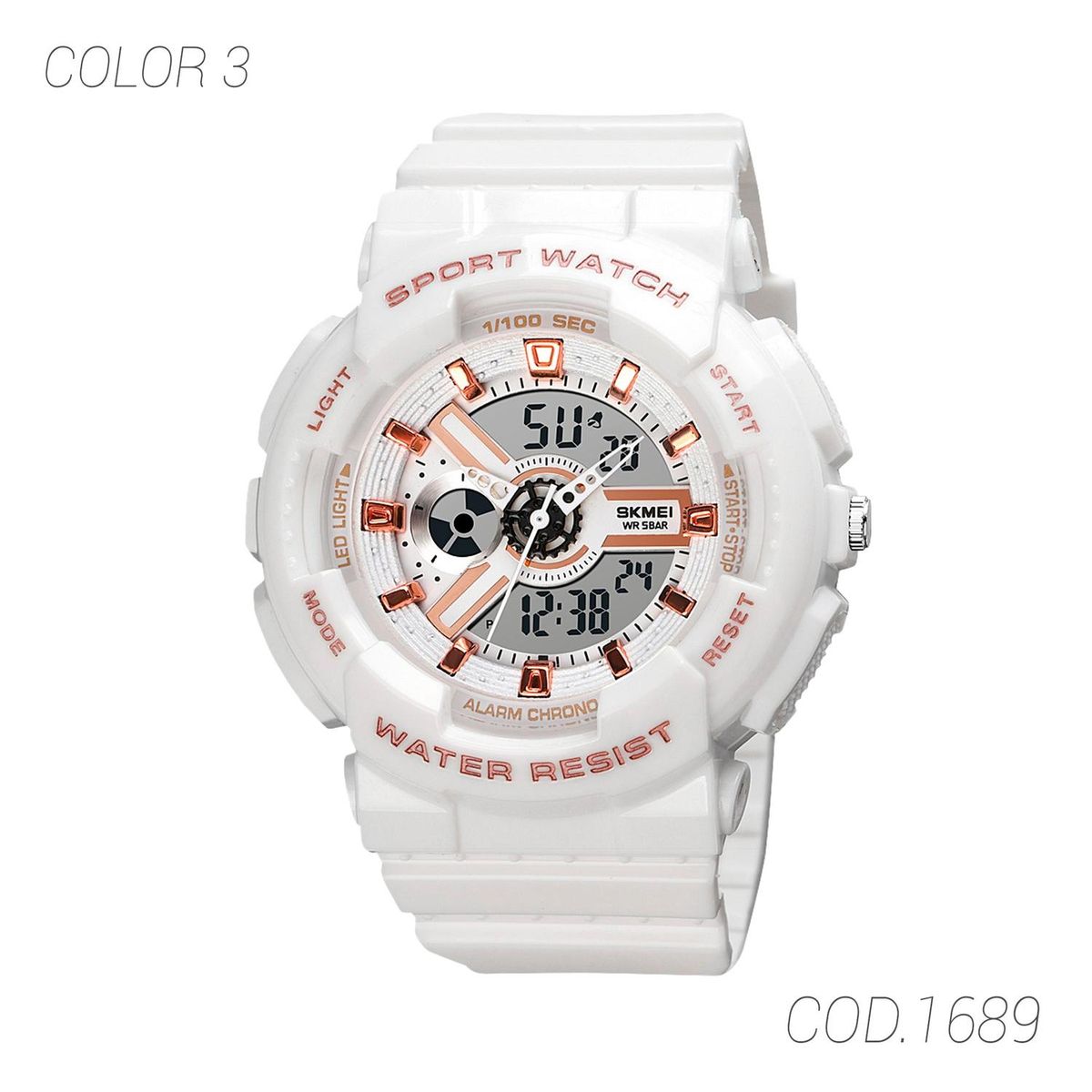 SKMEI - RELOJ ACUATICO MUJER 1689 SKMEI