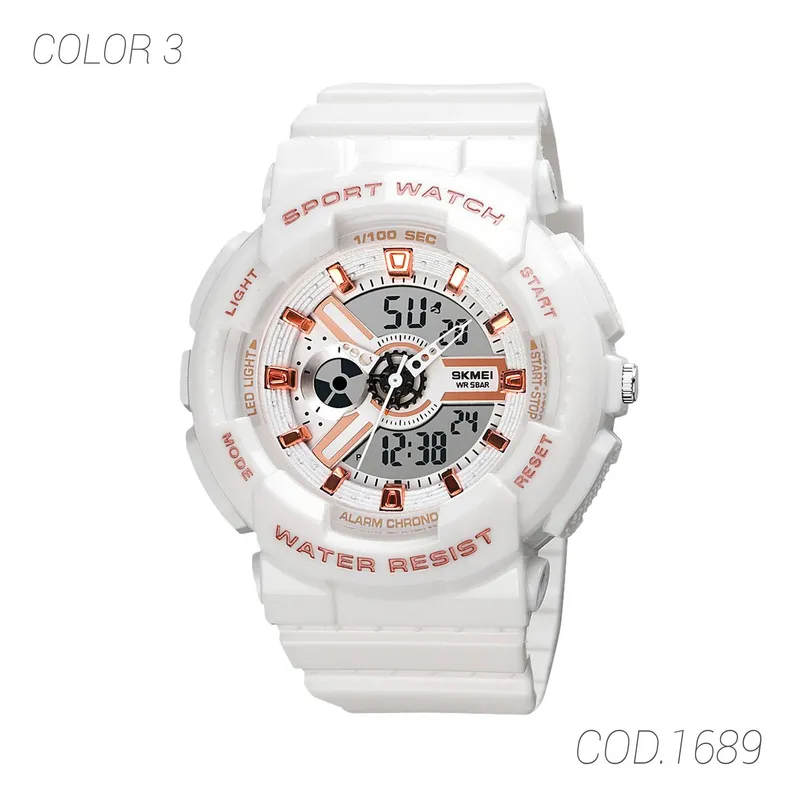 SKMEI - RELOJ ACUATICO MUJER 1689 SKMEI