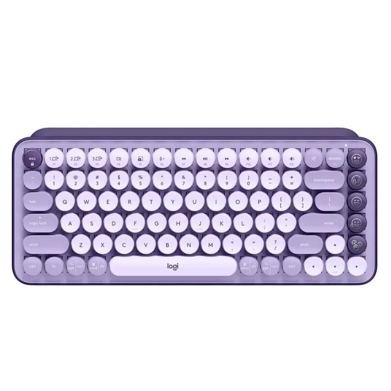 LOGITECH - Teclado Logitech POP Keys Mecanico Bluetooth Lavanda