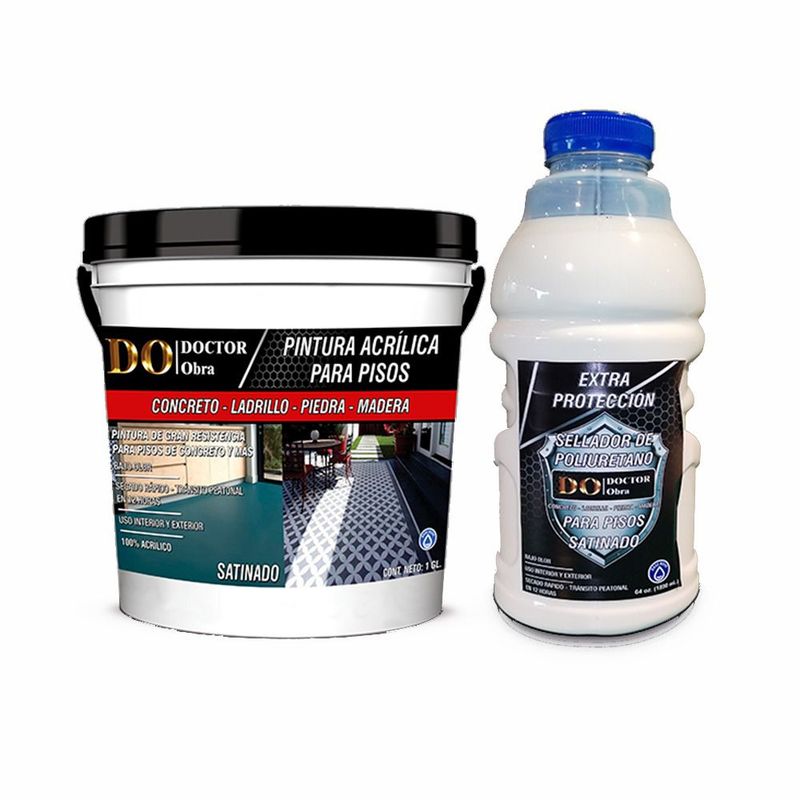 DO DOCTOR OBRA - PINTURA PARA PISOS BLANCO 1 GALÓN