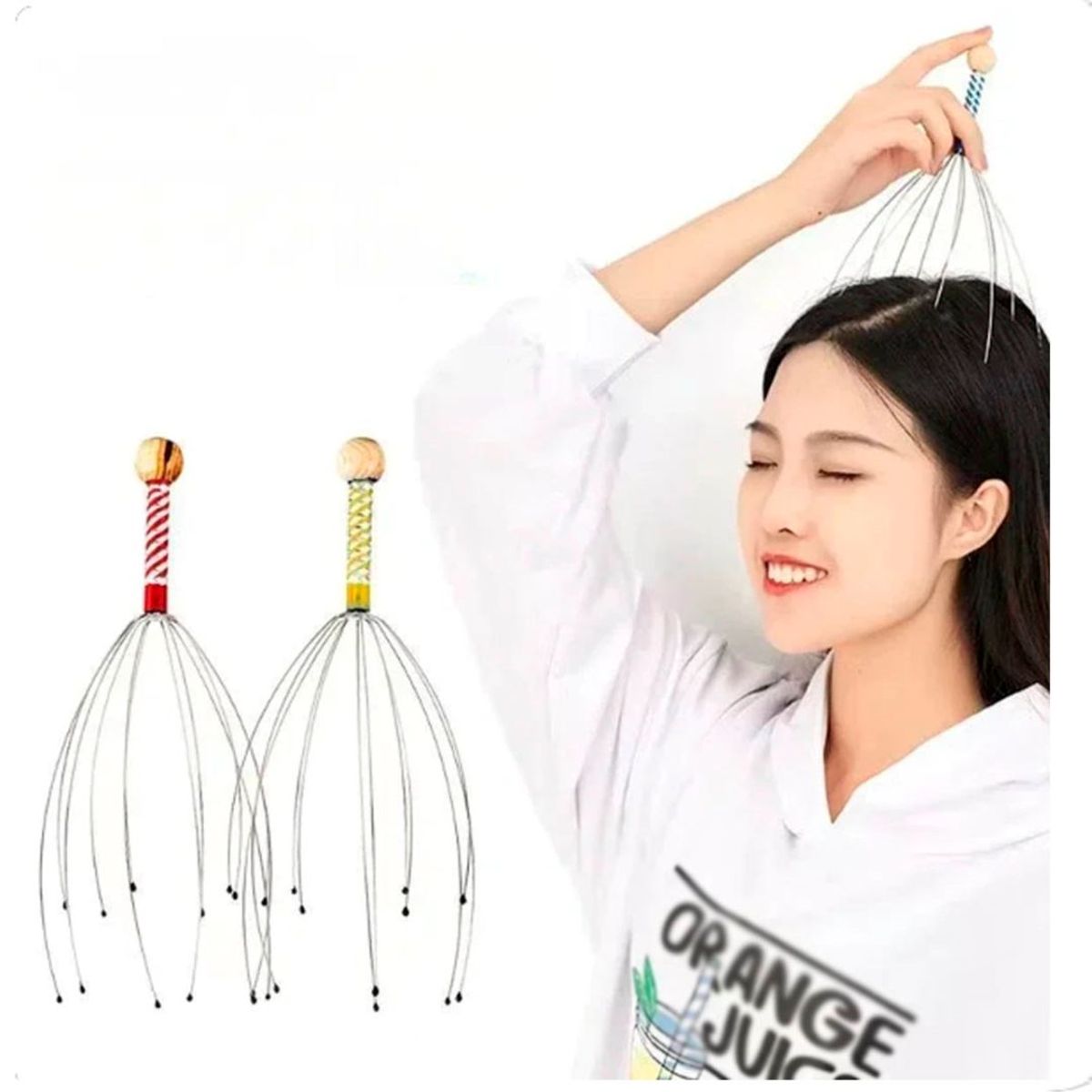 GENERICO - pack 2 Masajeador de Cabeza Anti Estrés Alivia Tensión