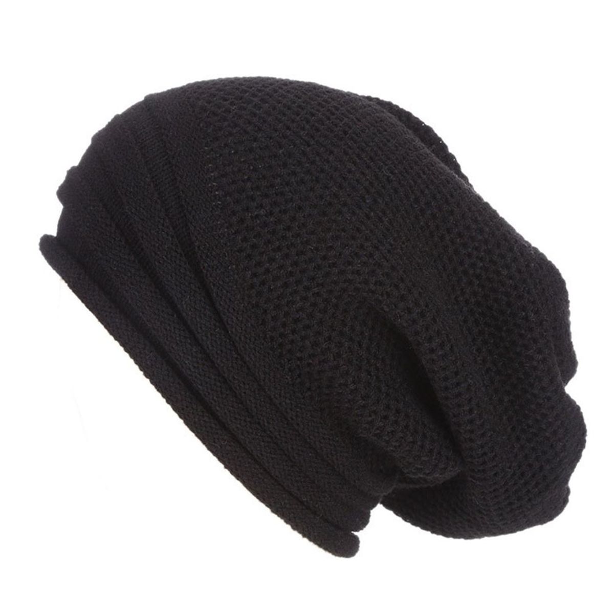 KAST PE - Gorro Beanie Slouchy Negro - Estilo Casual y Cómodo