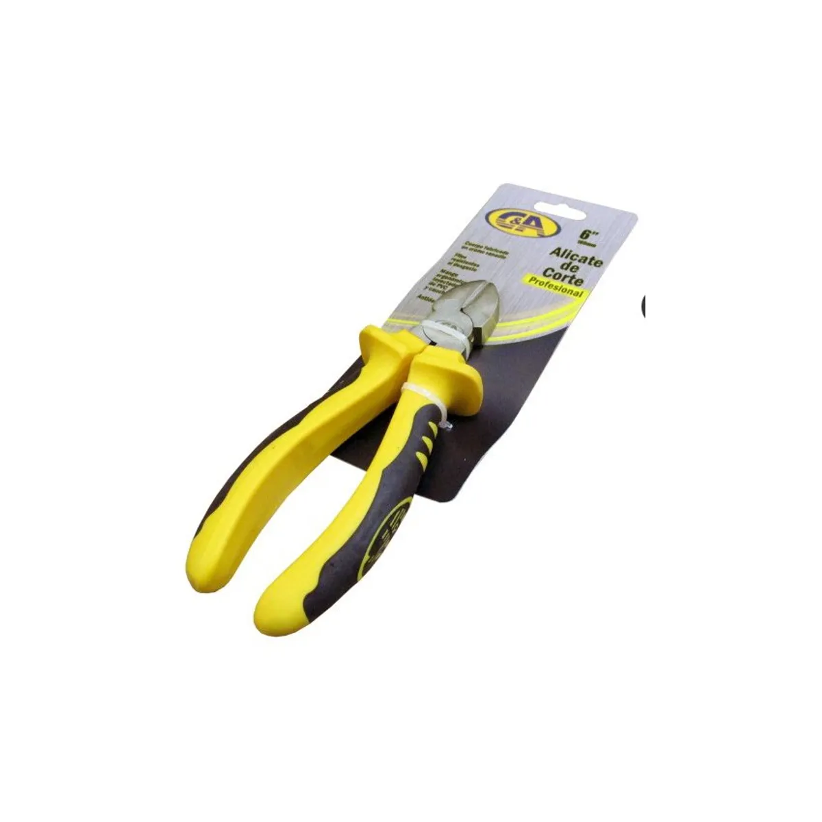 C AND A TOOLS - Alicate De Corte 6"  C&A PRO  -  Negro / amarillo