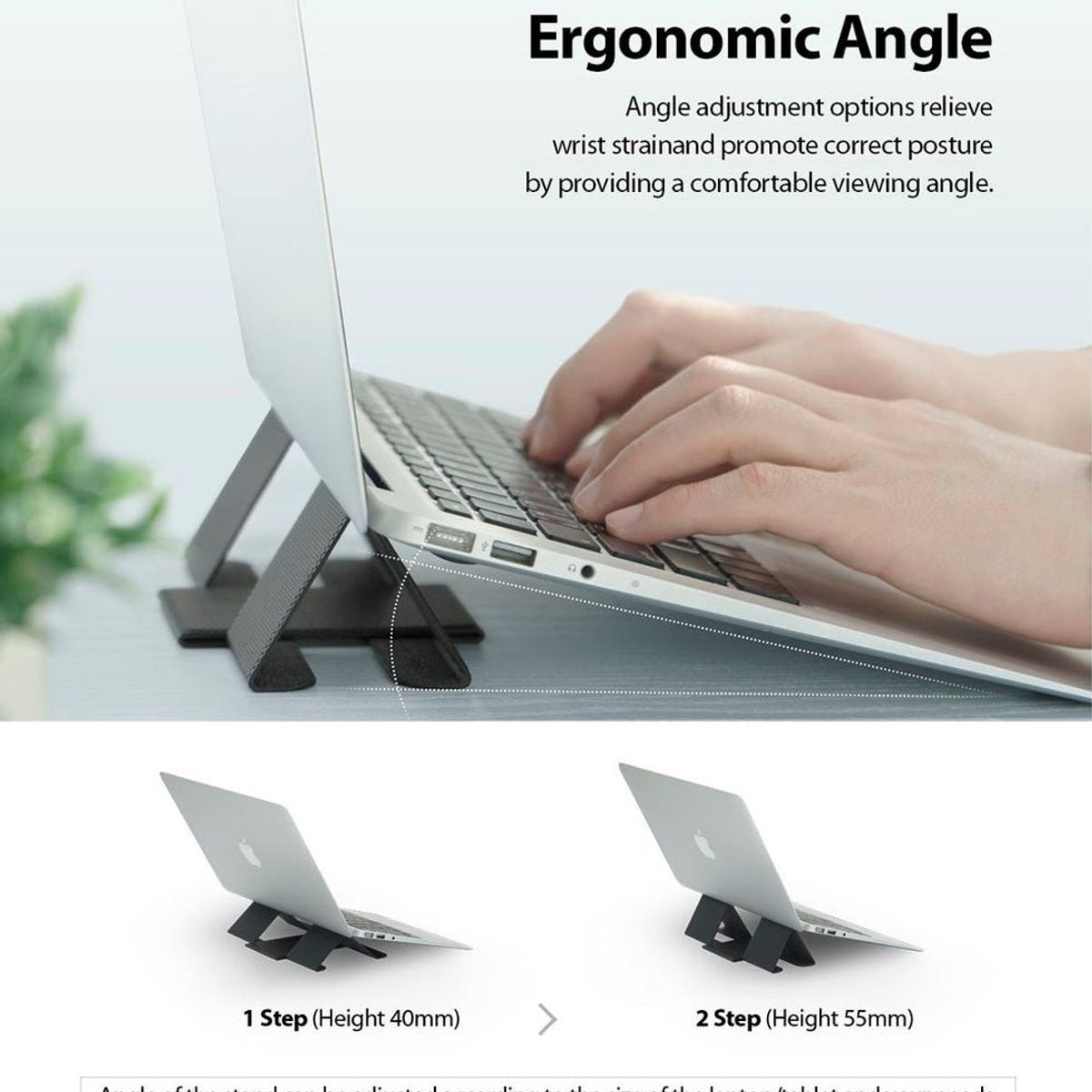 RINGKE - Soporte para Laptop - Imantado y plegable - Importado USA
