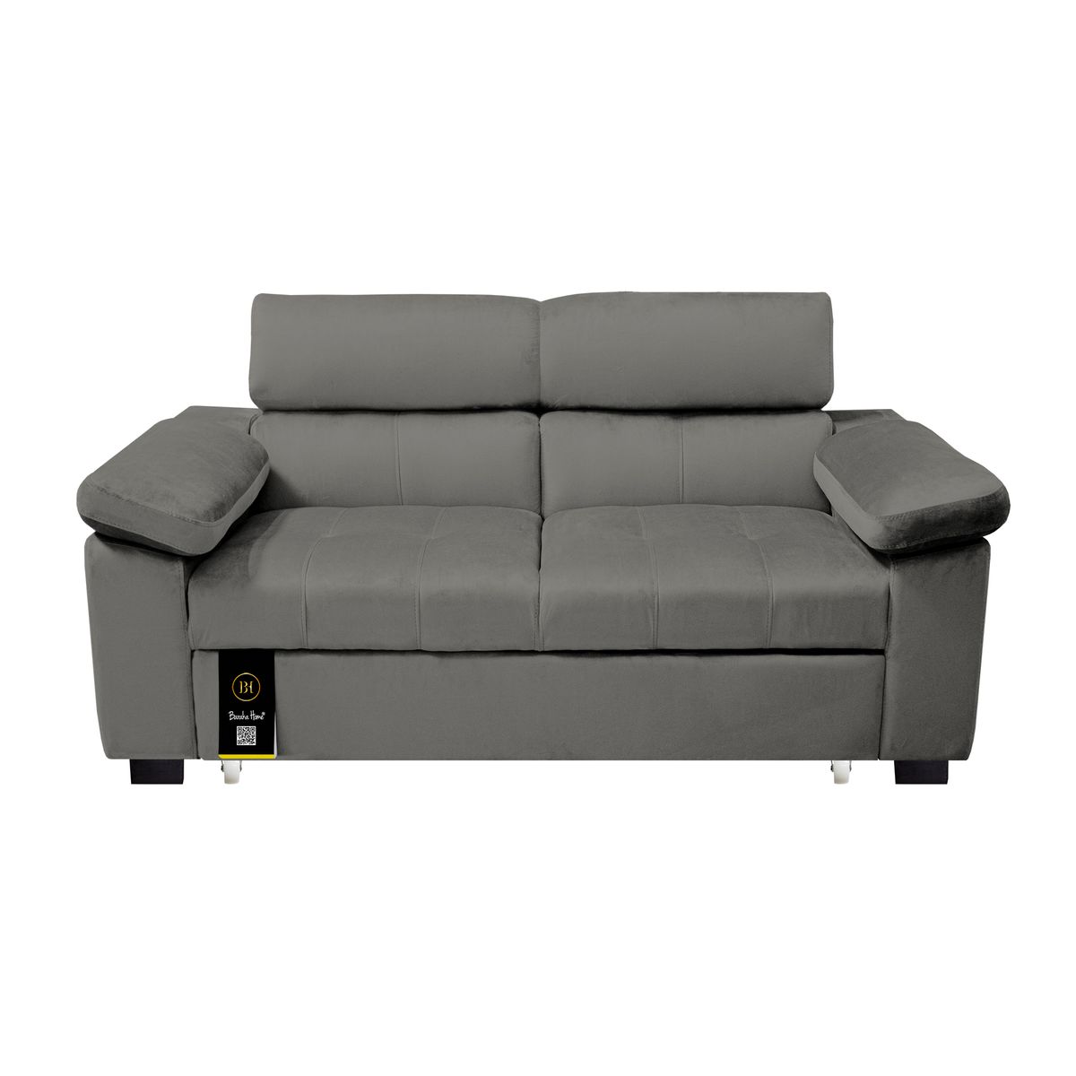 BARAKA HOME - Sofá Cama Baltimore 2 Plz - Gris Oscuro
