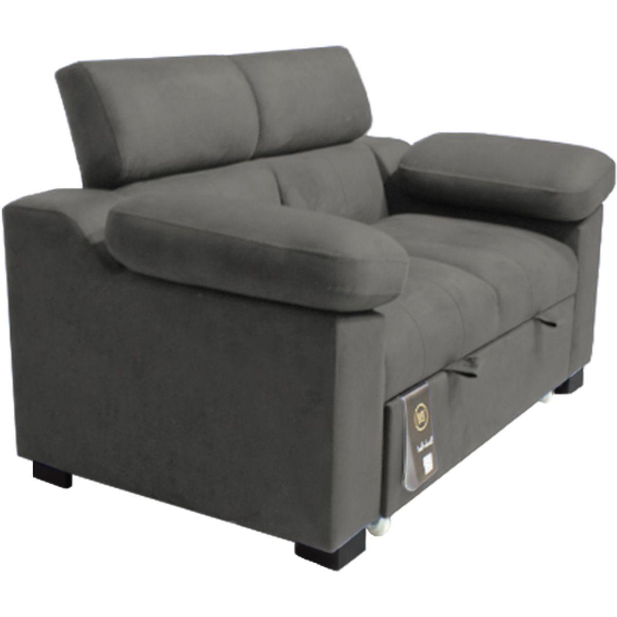 BARAKA HOME - Sofá Cama Baltimore 2 Plz - Gris Oscuro