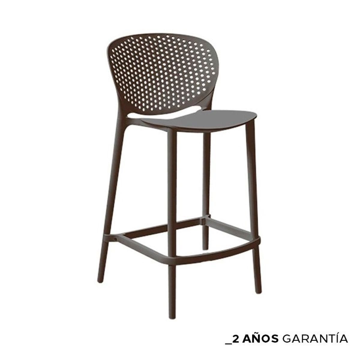 ZIYAZ - Silla Bar Pongo  Grafito