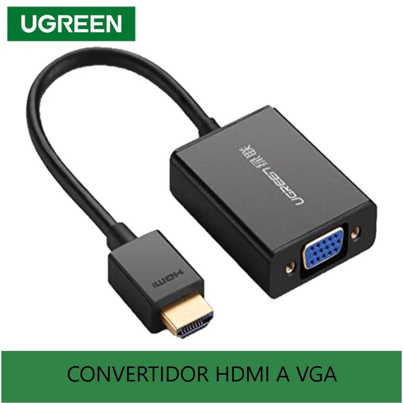 UGREEN - CONVERTIDOR HDMI A VGA UGREEN