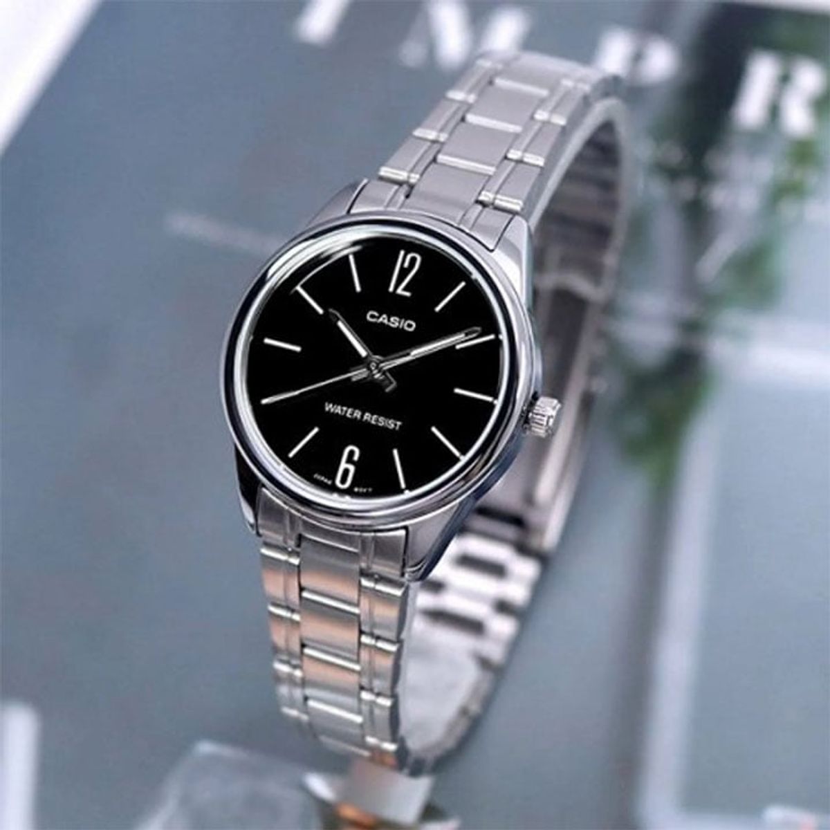 CASIO - Reloj Casio LTP-V005D-1B Mujer - Plateado