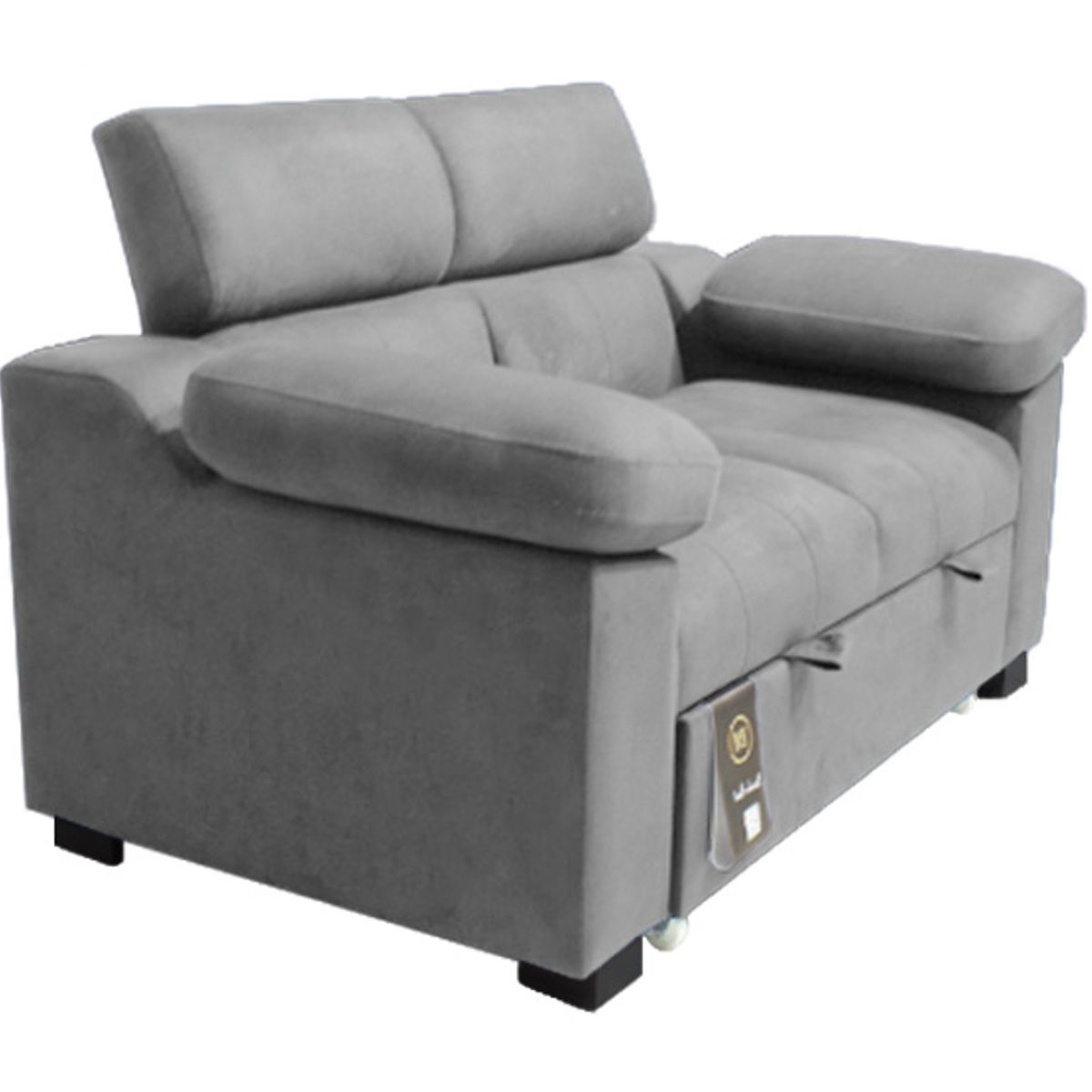 BARAKA HOME - Sofá Cama Baltimore 2 Plz - Gris Claro