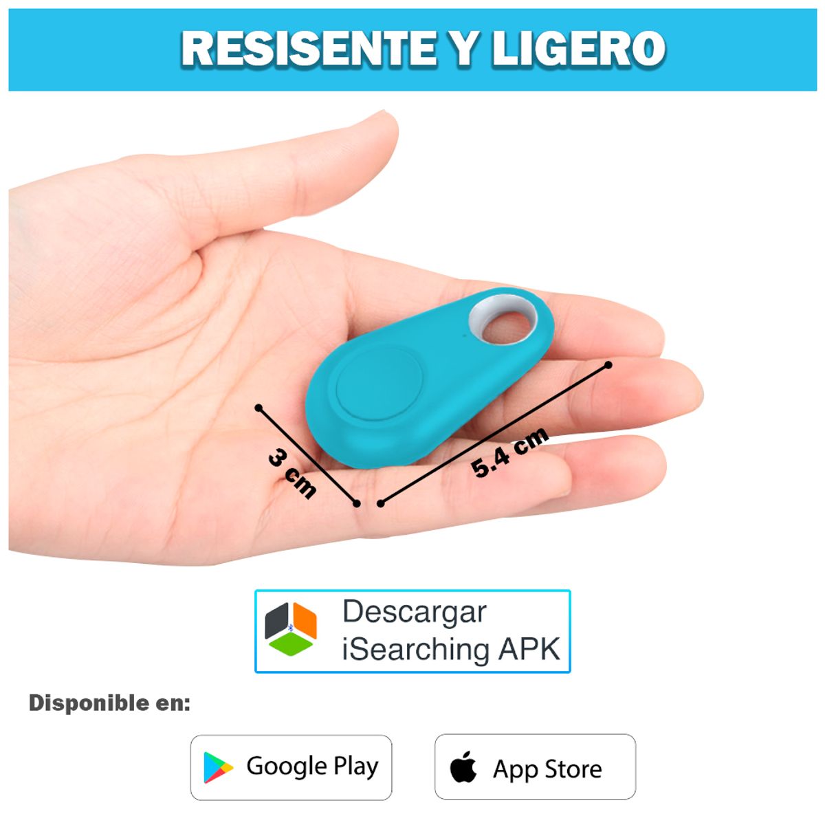 SASHIJA - Llavero GPS Localizador Bluetooth con Alarma Anti pérdida G08 CL