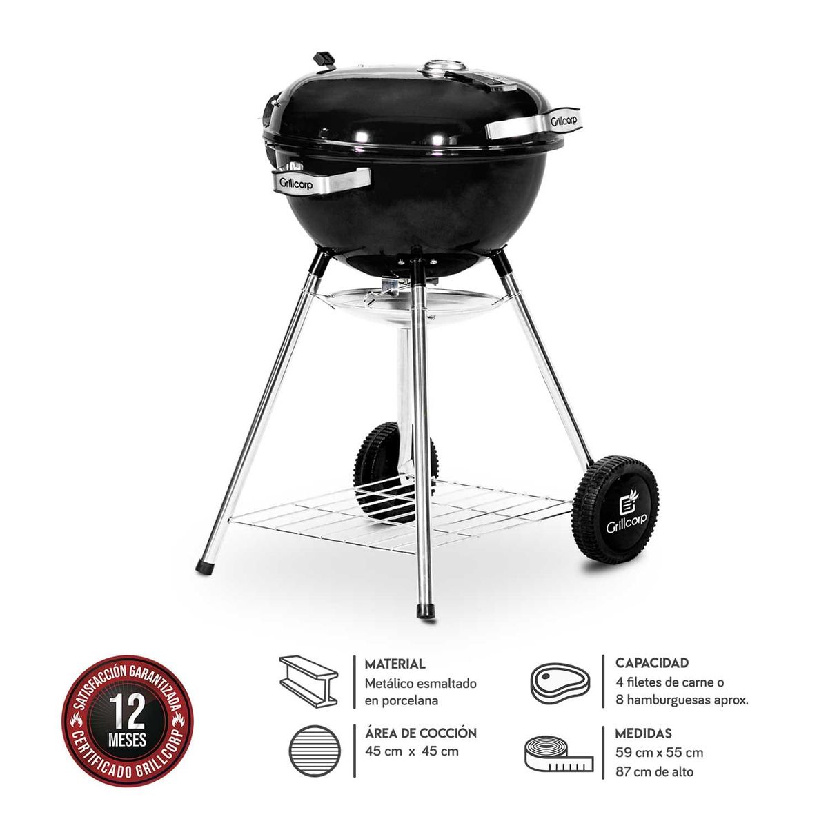 GRILLCORP - Parrilla Sheriff 18 Negro