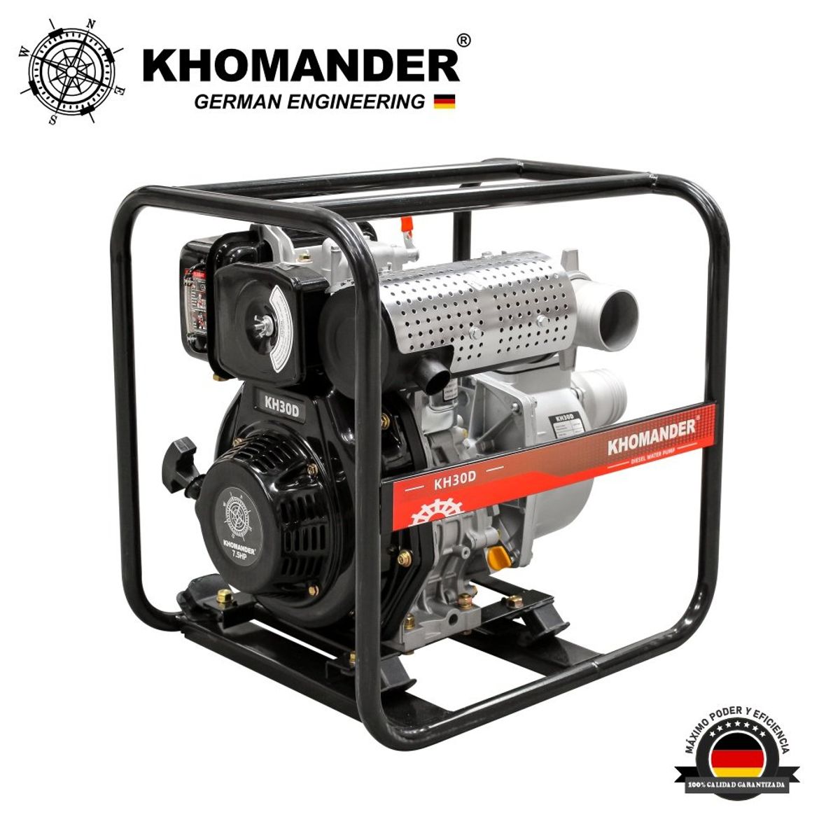 KHOMANDER - MOTOBOMBA PETROLERA DIESEL 3X3 - KHOMANDER