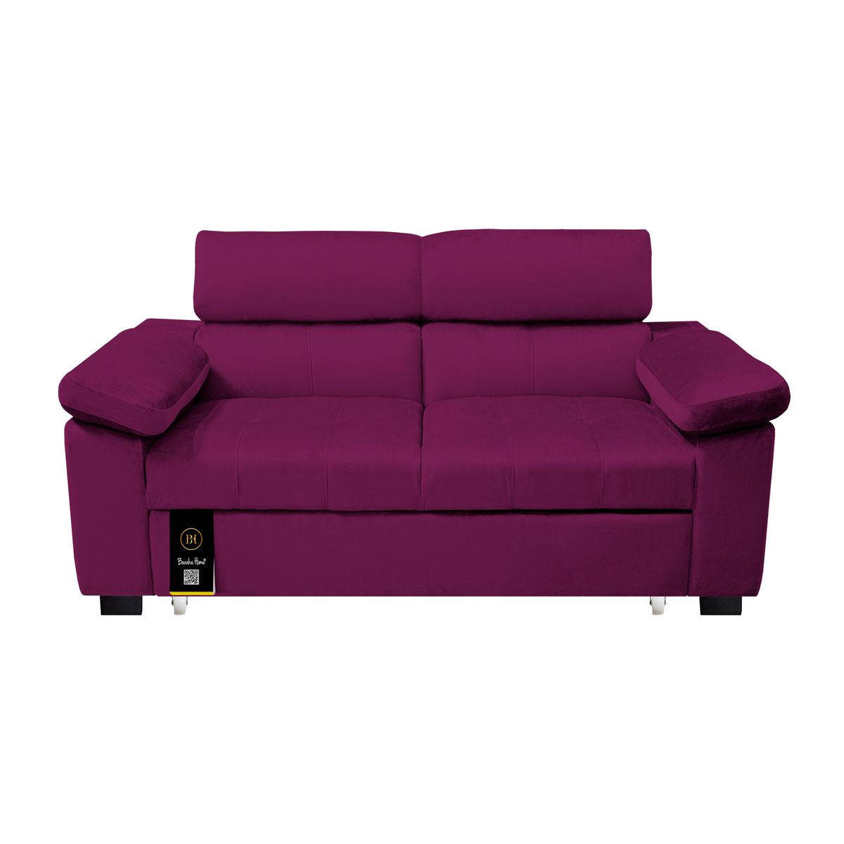 BARAKA HOME - Sofá Cama Baltimore 2 Plz - Púrpura