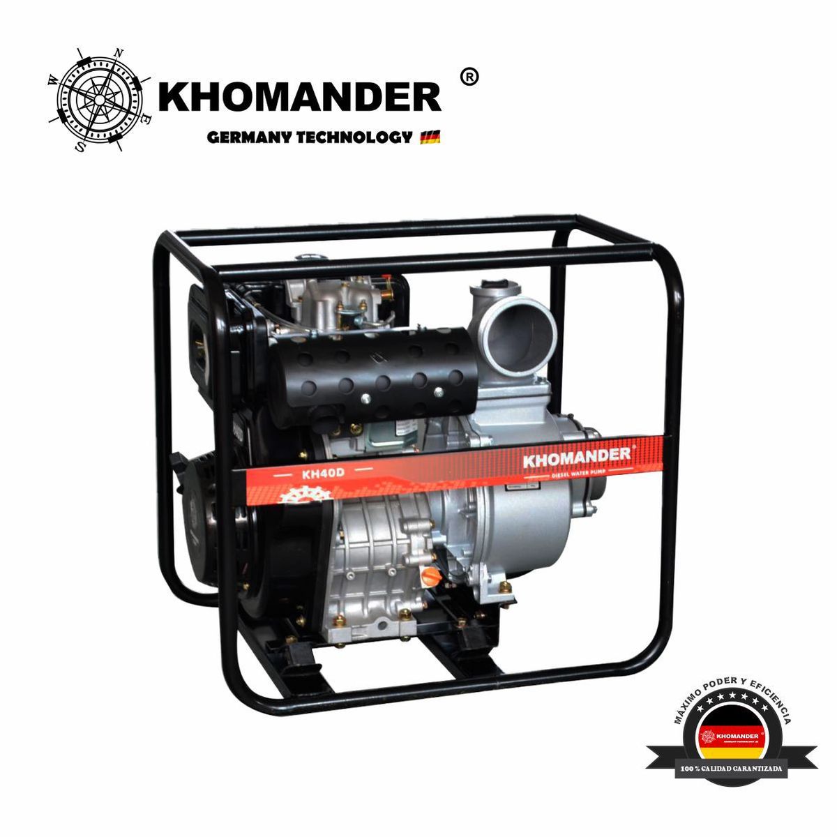 KHOMANDER - MOTOBOMBA PETROLERA DIESEL 4X4 - KHOMANDER
