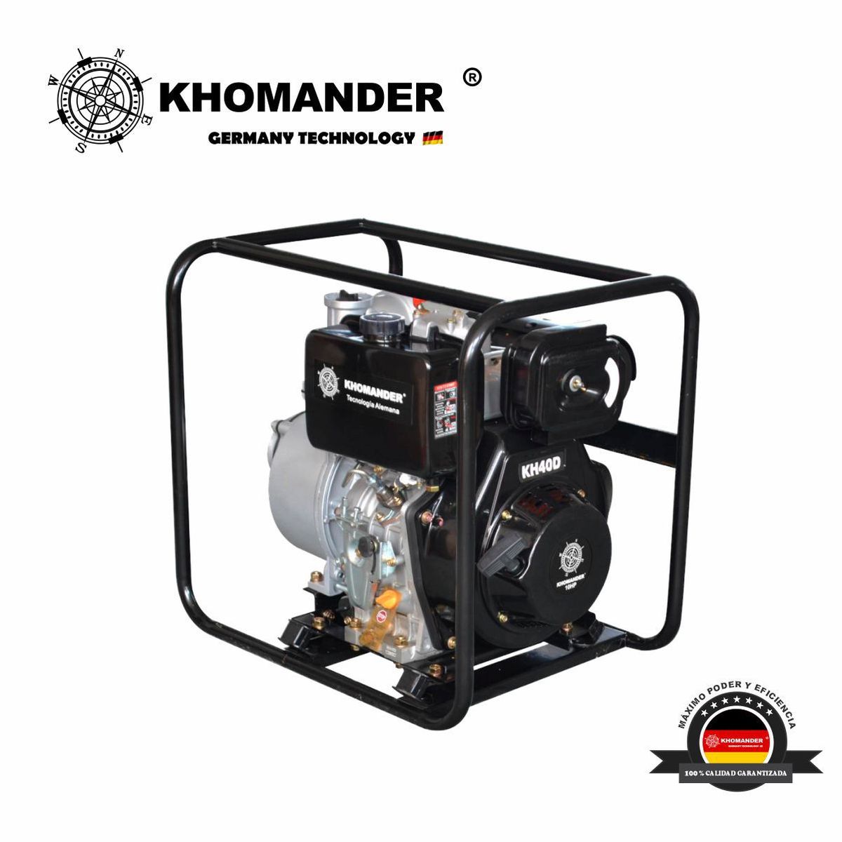 KHOMANDER - MOTOBOMBA PETROLERA DIESEL 4X4 - KHOMANDER