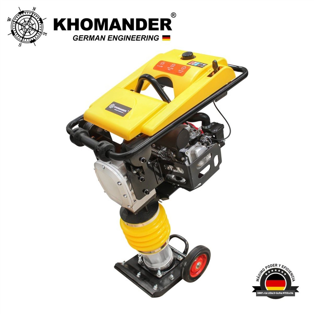 KHOMANDER - VIBRO APISONADORA SALTARIN CON MOTOR HONDA GX160 - KHOMANDER