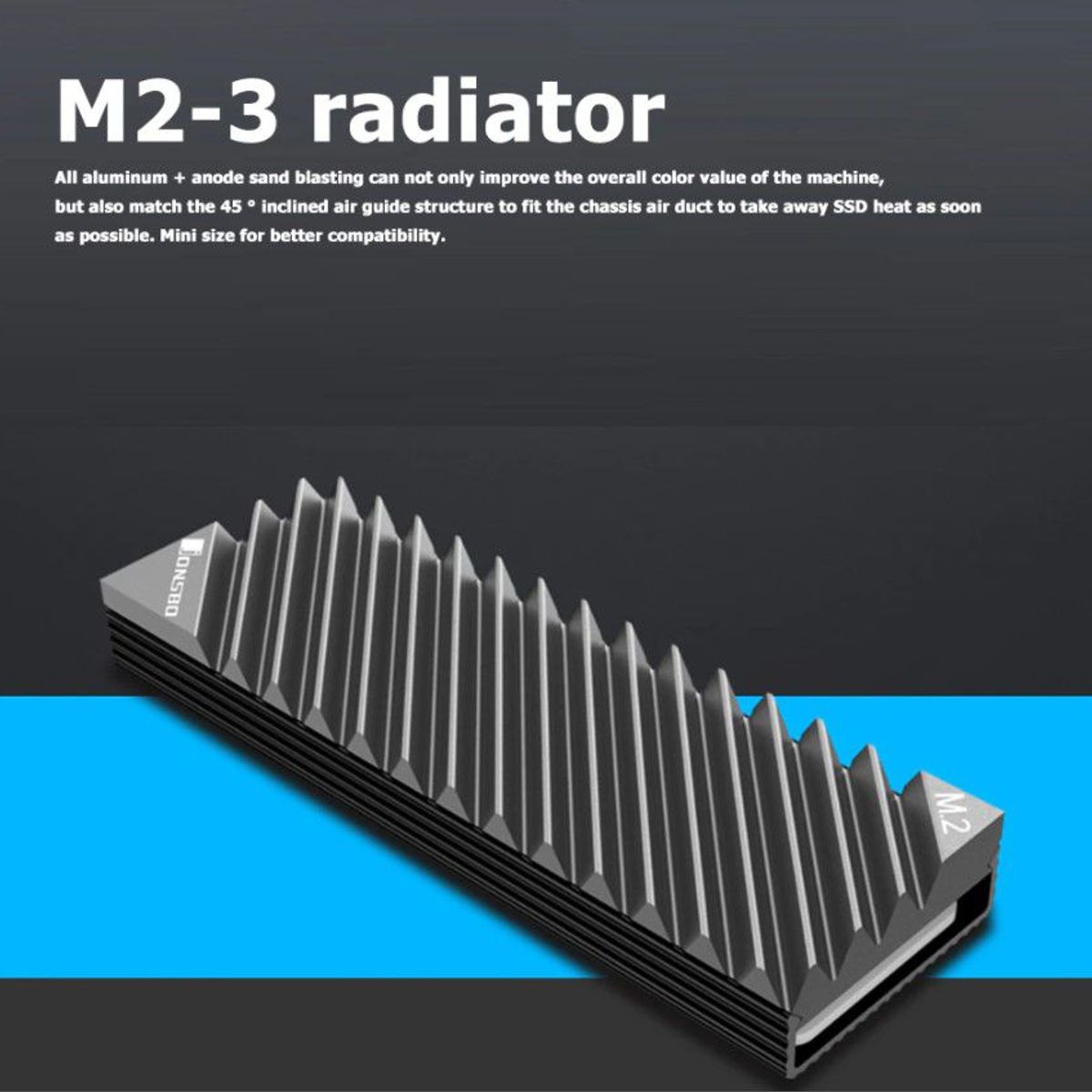 GENERICO - Disipador de calor para Disco Duro SSD M.2 2280 - Jonsbo