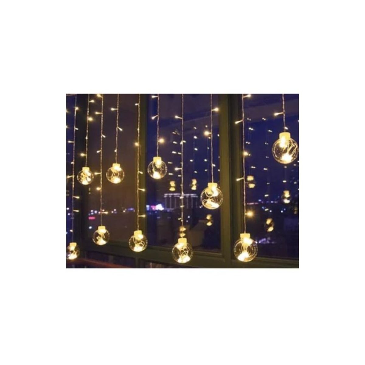 GENERICO - LUCES LED PARA NAVIDAD FORMA CASCADA ESFERA DE CALIDAD