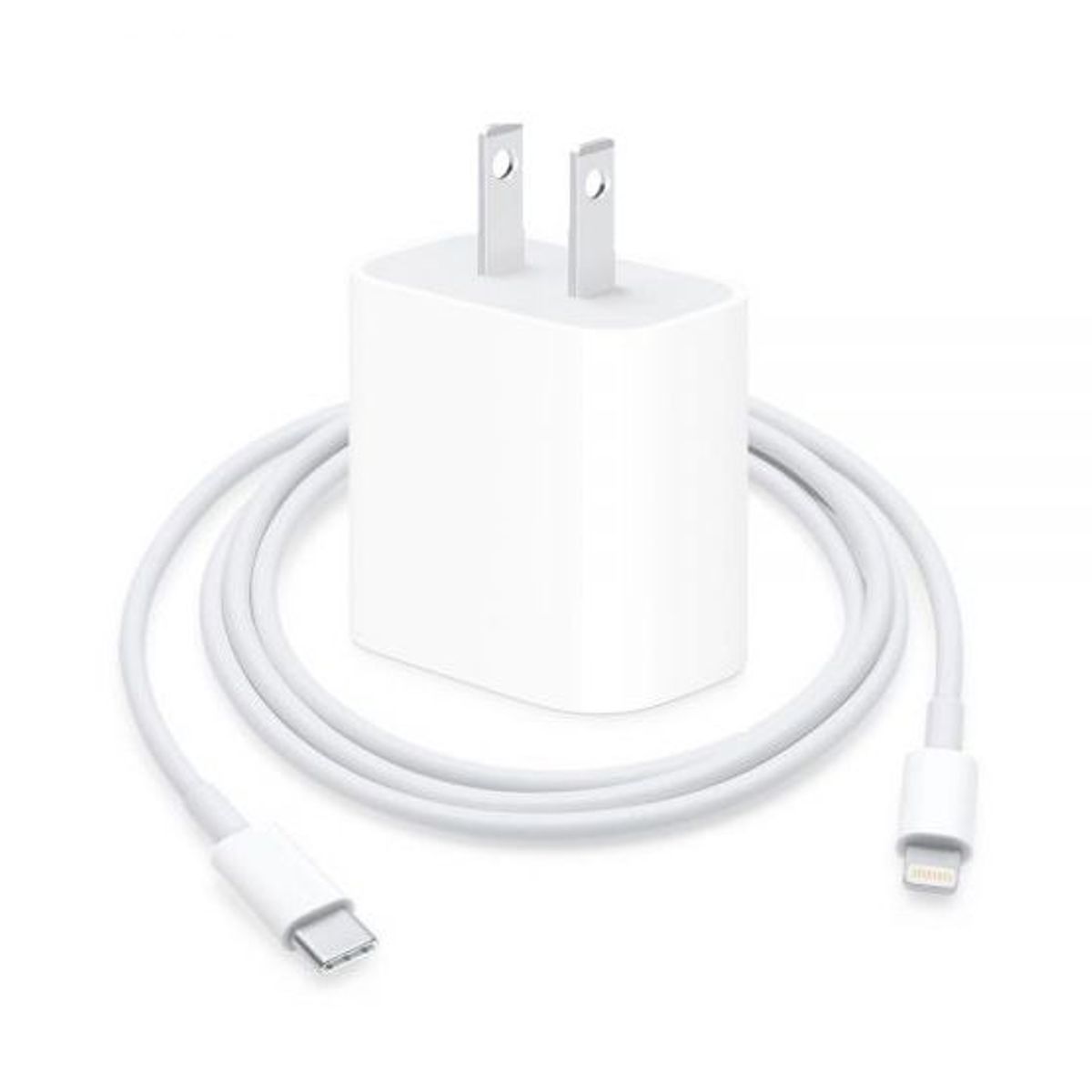 GENERICO - Cargador 20w Para  Iphone 12 + Tipo C 2M Carga Rápida - Blanco