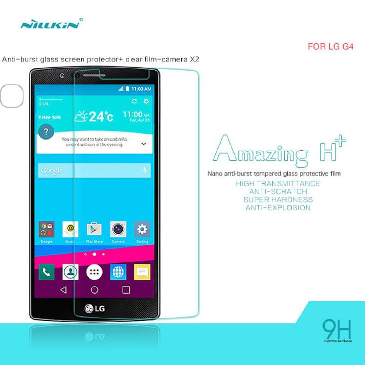 NILLKIN - Mica de Vidrio Premium Nillkin H LG G4