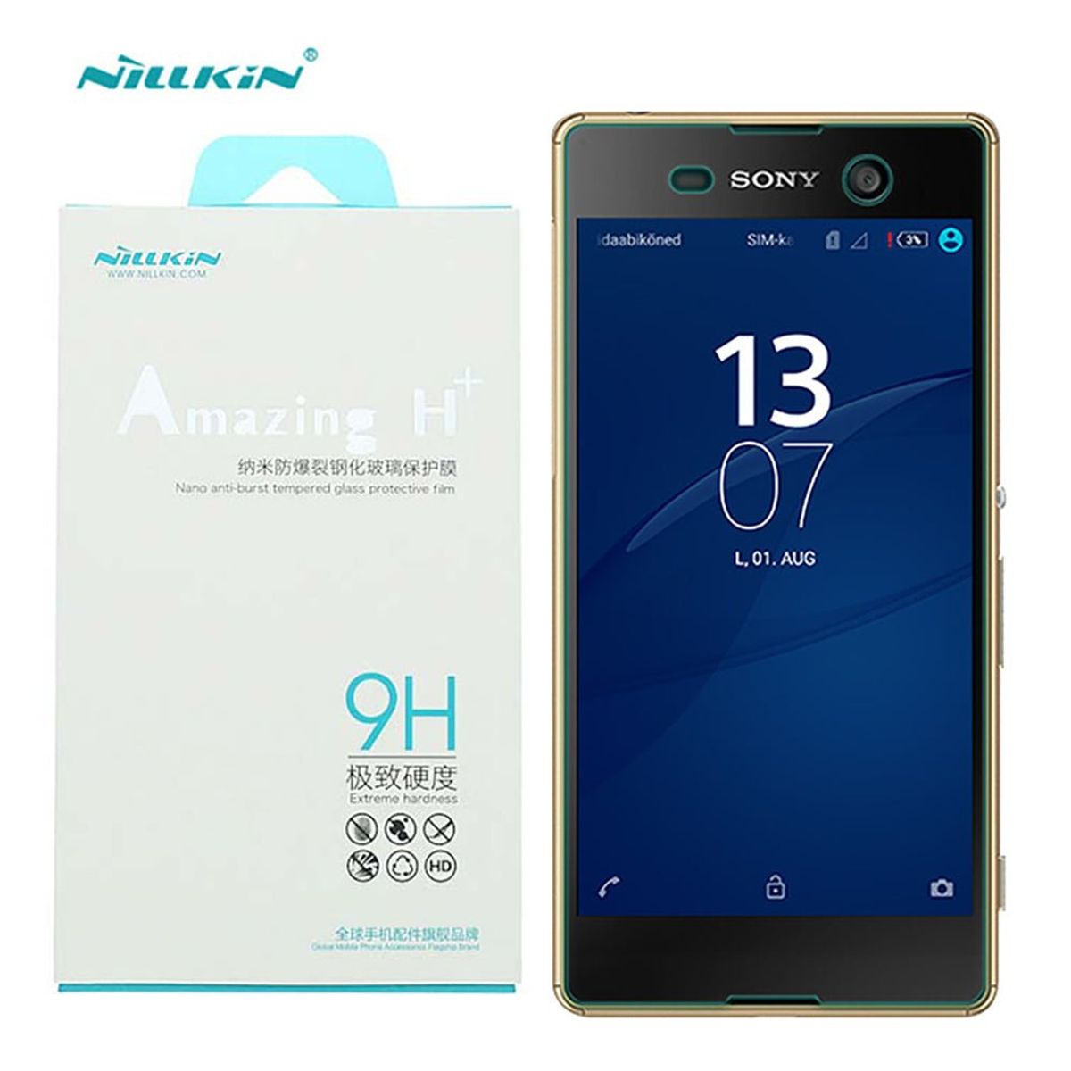NILLKIN - Vidrio Premium Nillkin H Xperia M5 incluye mica trasera