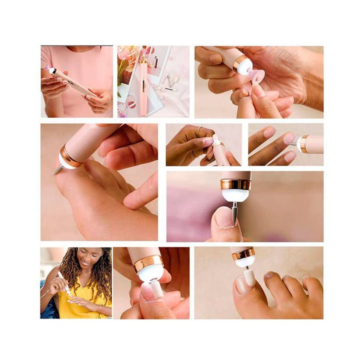 GENERICO - Kit Pulidor Limador De Uñas