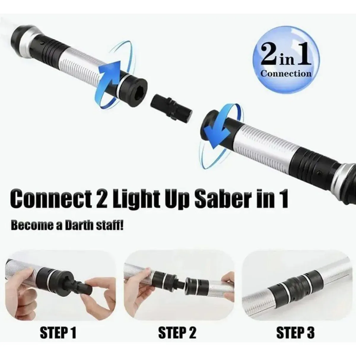 VATYERTY - Sable par star galaxy wars espada luz de sonido cambia de co