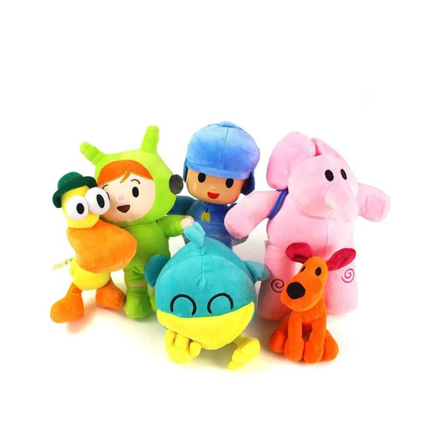 Pato Pocoyo Y Sus Amigos Peluches Kit Hermosos Peluches Pocoyo
