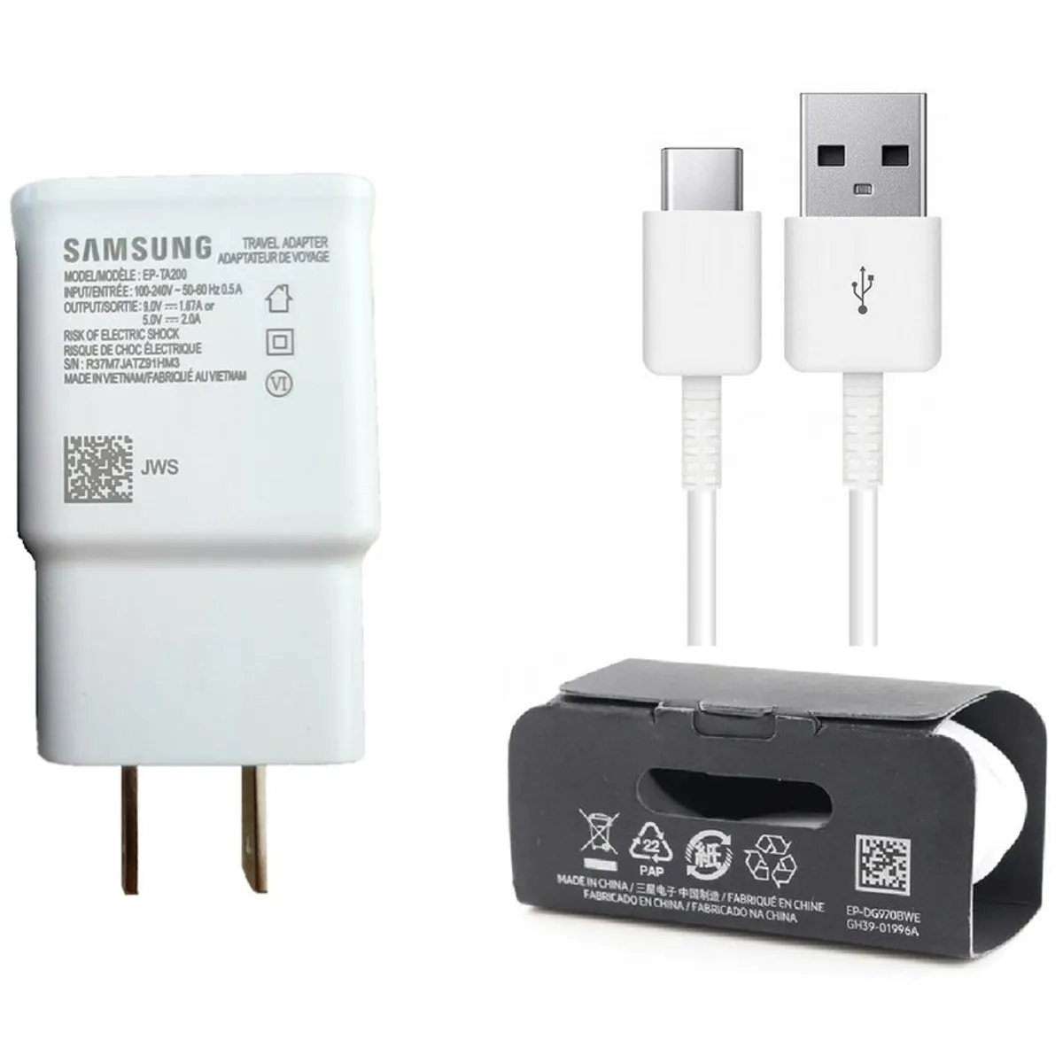 GENERICO - Cargador 15W Cable Tipo-C para Galaxy A23 A32 A51 A50 Etc